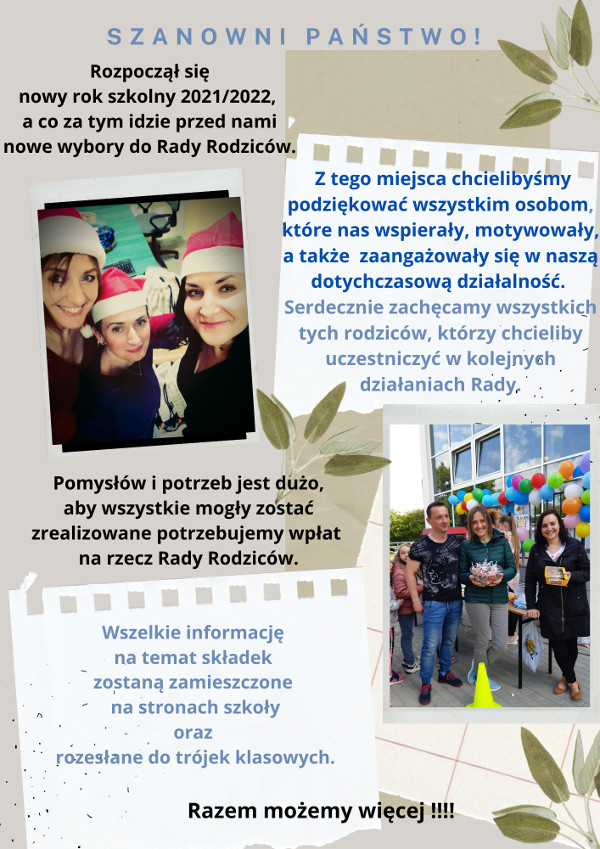 Plakat Rada Rodziców